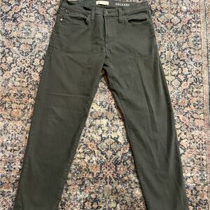 Madewell men’s relaxed taper green jeans